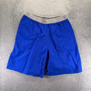 VTG Radical Art Shorts Men 2XL Blue Athletic Baggy Skater Basketball Performance